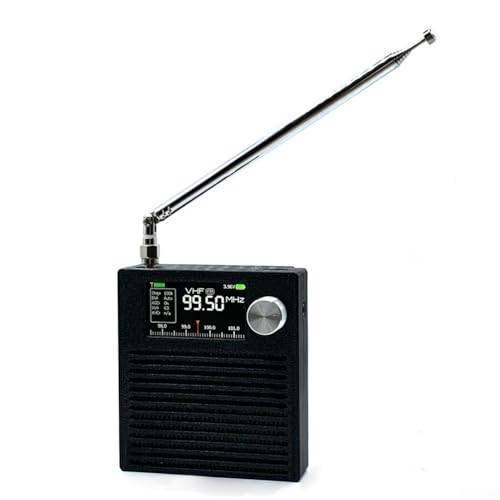 for ATS MINI SI4732 Radio Receiver with S3 Controller, 3000mAh Battery and Headphone Circuit Plus Version, Features 5W Speaker and Adjustable Backlight Display (Pull rod)