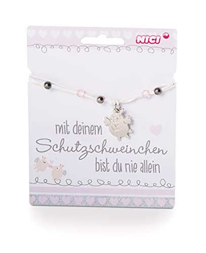 NICI 46052 Schutzschweinchen Armband, weiß/Silber Cover