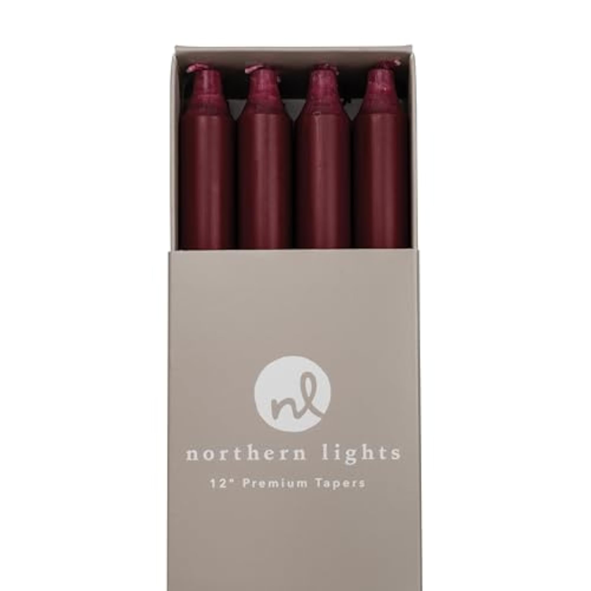 Nlc Premium Tapers 12Pc Bordeaux 12 Inch
