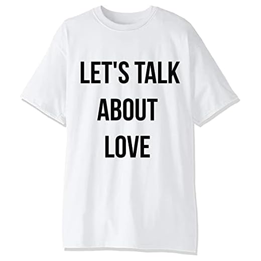 Låt oss prata om kärlek minimal design t-shirt för män.