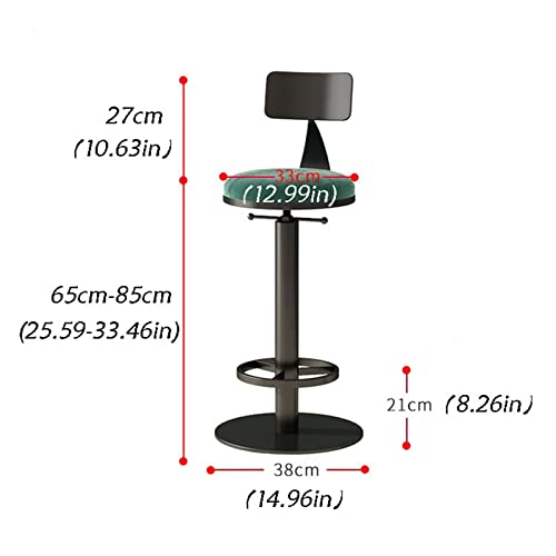 Tabourets de bar rotatifs 360° et réglables en hauteur pour café - 3