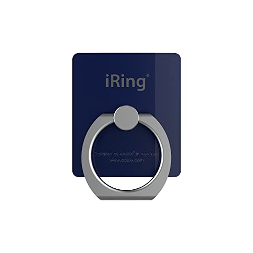 AAUXX(オークス) iRing スマホ落下防止 セーフティグリップ＆ポータブルスタンド  ネイビー