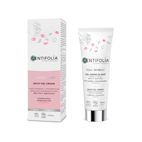 Gel crème de nuit éclat de rose 70 ml pour votre routine cocooning du soir