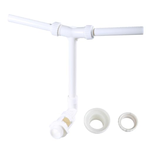 Fontana per piscina a doppio spruzzo regolabile snodo girevole a 360°, cascata orientabile con adattatori universali, per piscine interrate e fuori terra, favorisce circolazione e raffreddamento acqua