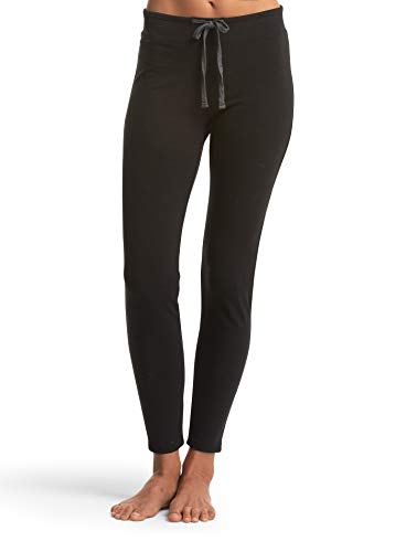 Barefoot Dreams Malibu Collection Womenâ€™s Skinny Stretch Pant, Yoga Leggings, Black, Small