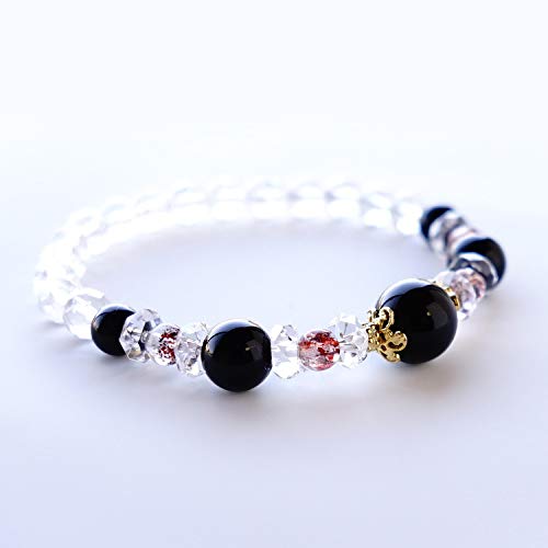 Amazon | [ブルーコーン] パワーストーン ブレスレット モリオン黒水晶