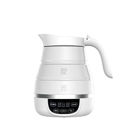 Tetera eléctrica plegable de silicona portátil 600ml miniatura 5