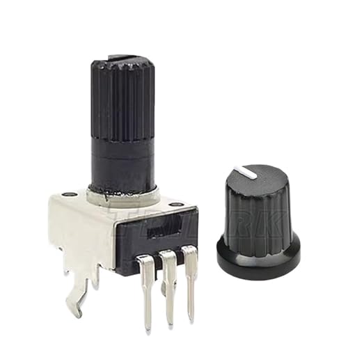 Potentiomètre de précision RV09 100K Ohm avec bouton rotatif à haute durabilité