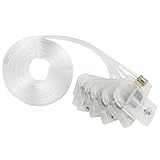 Printer Ink Damper Fit for Epson R1390 L800 L1300 L1455 L801 L1800 L810 L850 R330 L805 L201 Printer, Transparent Ink Dumper Filter Ink Tube Hose Pipe Line, 6 Color for L Series Printer