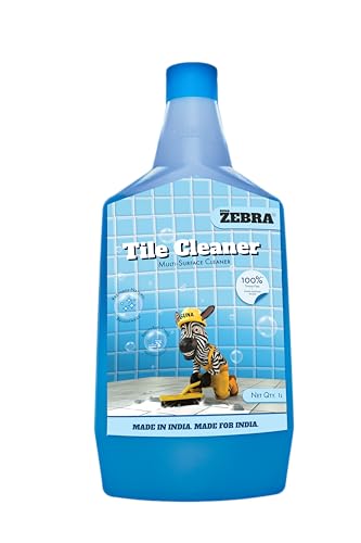 SUNA ZEBRA SUNA ZEBRA Tiles Cleaner | Heavy-Duty Stain Remover for Tiles & Floors | Removes Cement, Grout Haze, Hard Water & Tough Stains | Fast-Action Cleaning Agent (1 Litre)