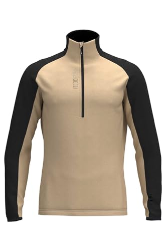 Maillot RH+ Kyril zippé pour cycliste grand gabarit confort 3XL sable