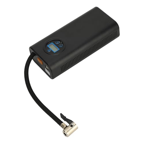 BOROCO Inflador de Neumáticos Portátil 120W Bomba de Aire de Neumáticos Eléctrica Versátil y Fácil de Usar con Pantalla Digital LED para Neumáticos de Automóviles, Bicicletas y