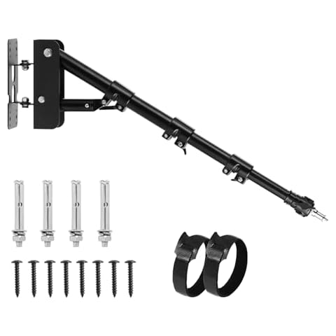Meking Ring Light Wall Mount Boom Arm 39.37inch/100cm, for Strobe Light, Photography, Softbox, Reflector, Support 180 Degree Rotation Cover