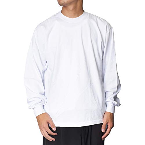 [ロサンゼルス アパレル] (RSL) LA APPAREL (1807GD) 6.5oz L/S Garment Dye T-Shirt メンズ 長袖 Tシャツ 無地 MADE IN USA M-USA White [並行輸入品]