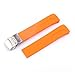 Produktbild LUGEMA Silikonarmband 20mm 21mm Sportsport for Tissot Touch T013 T047. Gummi-Strap T-Sport-Armband wasserdicht T013420A T047420A T33. (Color : Orange silver1 21mm)
