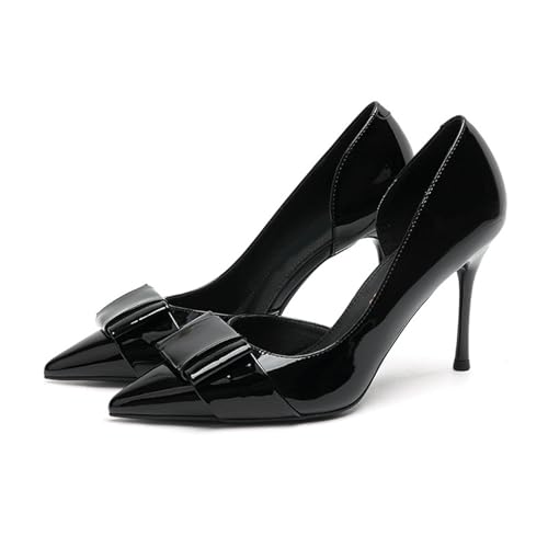 Escarpins de Bureau Confortables de 3.5 Pouces à Talons Aiguilles Solides