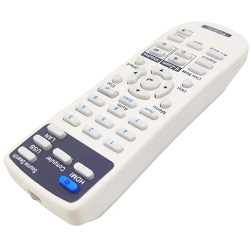 Image of 2198635 Projector Remote Control for Epson BrightLink EB-735Fi, Home Cinema 1080, PowerLite 992F / E20 / EB-720 / EB-725W / EB-L200SW / EB-L520U / EB-L630U / EB-L730U / X49