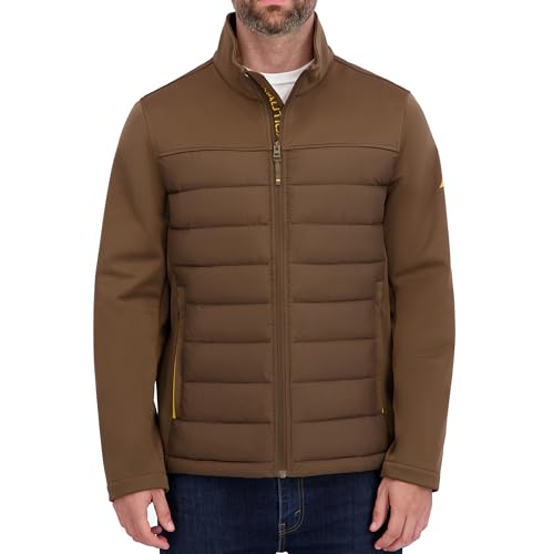 Image of Nautica Men's Lightweight Softshell Jacket - Bonded Fleece Lining, Regular, Big & Tall Sizes