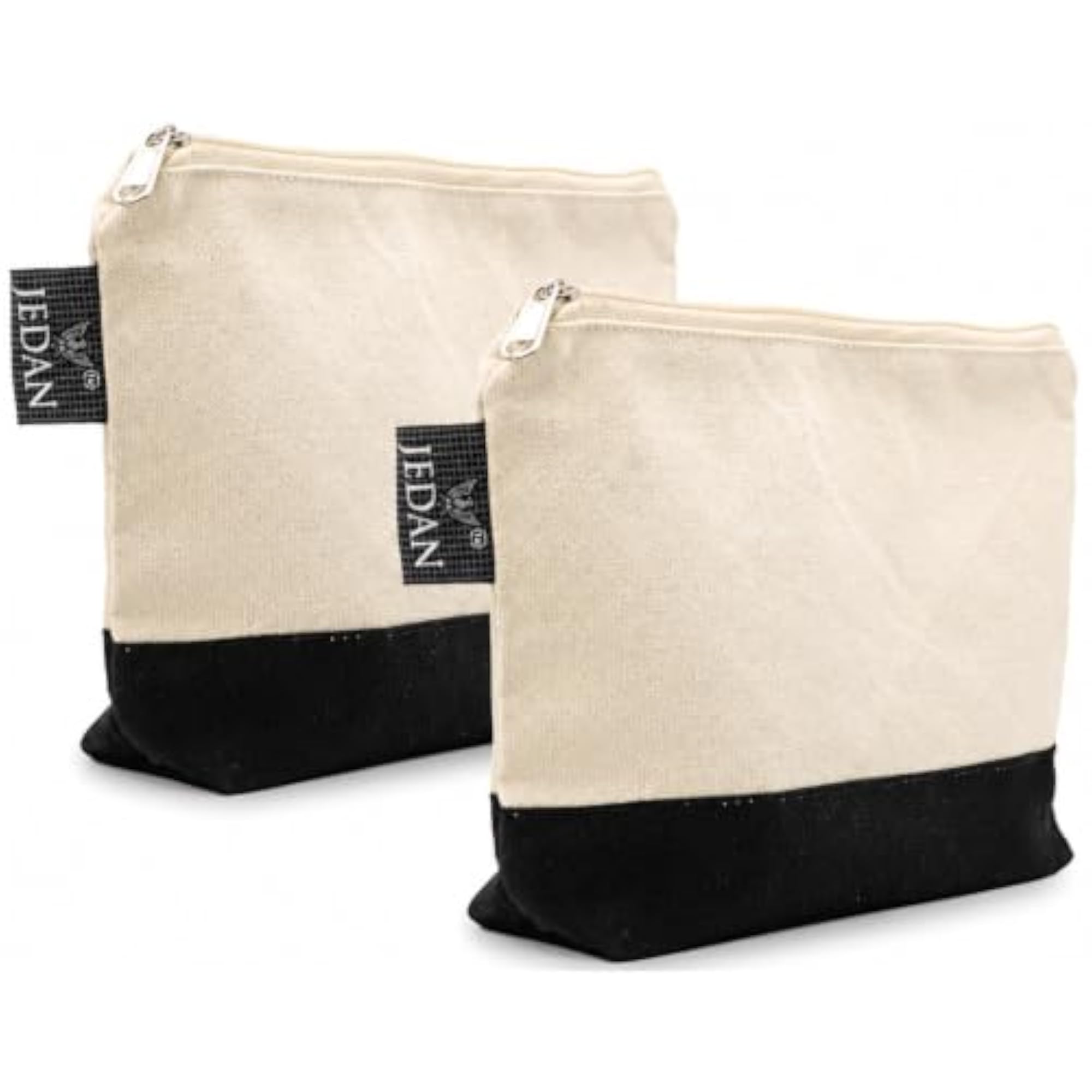 Canvas Zipper Pouch for Women & Men, Multipurpose Organizer
