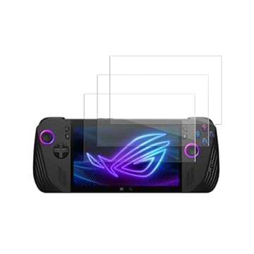 Protetor de tela para Asus ROG Ally X 2024 novo PC portátil, filme de vidro temperado anti-arranhões alta sensibilidade ao toque, pacote com 3