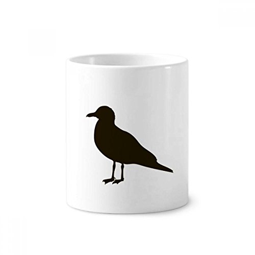 Porte-stylo mouette en céramique blanche pour organiser votre bureau avec style