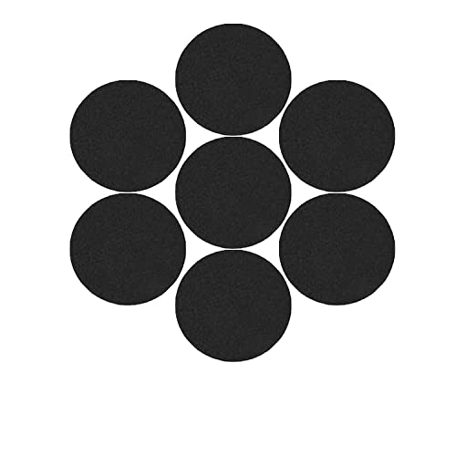 Refoamation Round Pin Board – Set Of 10 Improved Self-Adhesive Bulletin Boards For Home And Office Wall Décor, Photo Board, Memos 7" Round X 3/8" Thick – (Black, Round) #TOP7