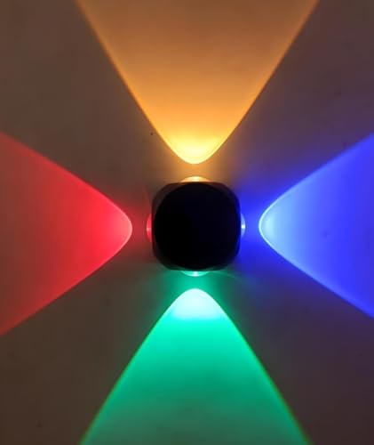 Image of SEER wall Lights 4 Way Splitter Light RGB Indoor /Outdoor Waterproof Shockproof IP65 Exterior Wall Light