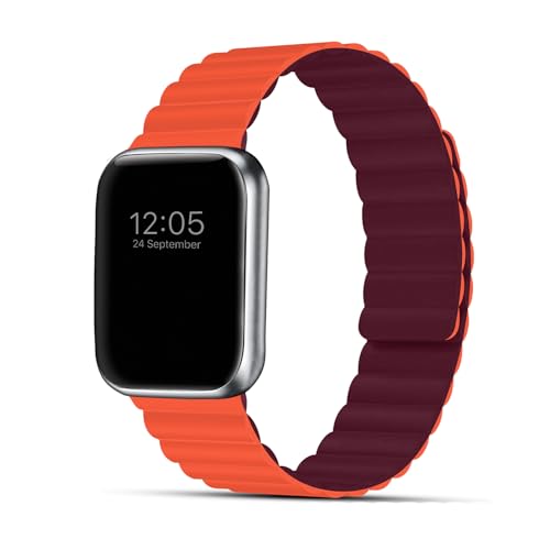 Image of GRIPP Reverser Premium Silicone Magnetic Watch Strap for 40mm /41mm /42mm, Watch Series 11 /10 /9 /8 /7 /6 /5 /4 /3 /2 /1, SE 3 /2 /1, Slim, Lightweight, Adjustable (Watch Not Included)