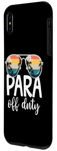 Coque pour iPhone XS Max Para Off Duty Paraprofessional Rétro Paraprofessional – vue 2