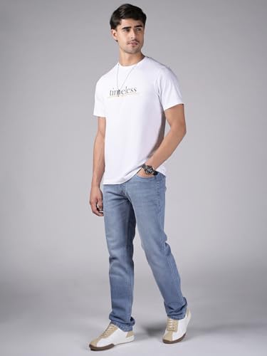Image of LOUIS STITCH Men's Mid Rise Raw Wash Regular Fit Jeans (LSJNS-CF)