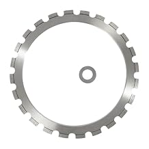 16" Ring Saw Blade with Ring Drive Wheel 24 Teeth Diamond Concrete Ring Saw Blade for Hard/Reinforced Concrete, Prefabricated Slabs & Hard Stones 0.17" Segment Width
