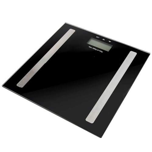 BASCULA BA¾O CRISTAL DIAGNOSTICA NEGRA KUKEN