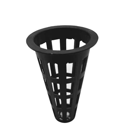 VA Hydroponics Solution Unbreakable Netpots for Hydroponics | Aeroponics | Aquaponics Net Cup | Virgin Plastic | Food Safe | Long Lasting | Reusable | Lead Free 2"X4" Net Pots | Net Cups (Pack of 50)