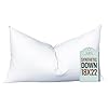 Pillowflex Synthetic Down Pillow Insert 18×22 Down Alternative Pillow Ultra Soft Large Rectangle Lumbar Back Neck Sleeping Pillow 1 Decorative Pillow Form
