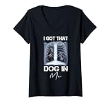 divertente i got that dog in me xray i got that dog in me meme maglietta con collo a v