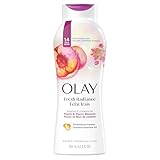 Olay Fresh Outlast Paraben Free Body Wash with Energizing Notes of Peach and Cherry Blossom, 364 mL