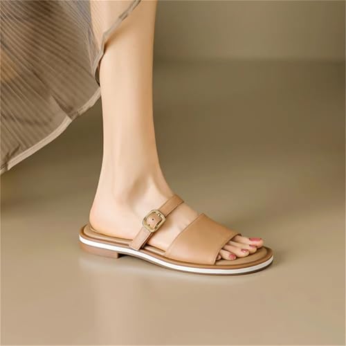 Women's Genuine Leather Flats - Summer Comfort Casual, Outdoor Leisure Slippers 6