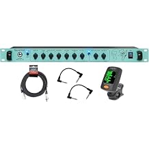 Tech 21 GED-2112 Geddy Lee Signature SansAmp - Bundle with XLR Cable, 2 Patch Cables, and Tuner