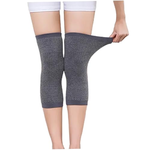 Womens Mens Winter Knee Brace Leg Knee Warmers Sleeve Wrap Stretchy Thermal Thick Cashmere Wool Knee Pad Support 1 pair for Sports