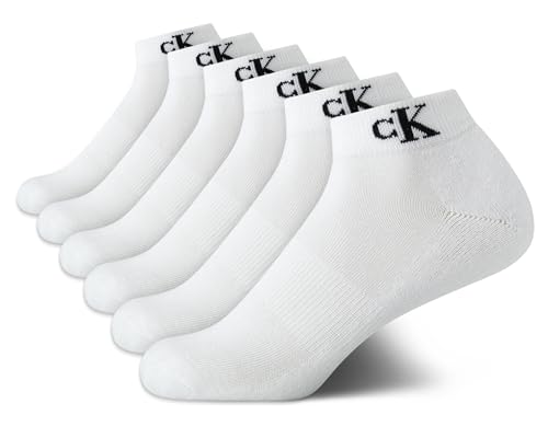 Image of Calvin Klein Womens Quarter Socks - 6 Pack Athletic Performance Cushioned Ankle Socks for Women for Running and Workout