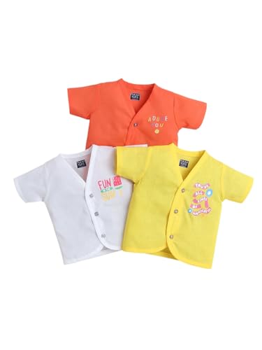 Image of POLKA TOTS Muslin Jhabla for Infants | New Born Baby Clothes 0-3 Months | Newborn Baby Dress | Muslin Jablas for 0-3 Months | Clothes Set 0-6 Months | Rompers for Newborn | Onesies for 0-3 M