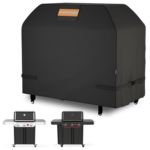 EVRBUL Grillabdeckung Wetterfest 149x63x122cm UV-Beständig 420D-Gewebe, Strapazierfähig Reißfest Staubdicht BBQ Cover Kompatibel mit Weber Genesis Charbroil Classic Nexgrill 2-4 Brenner