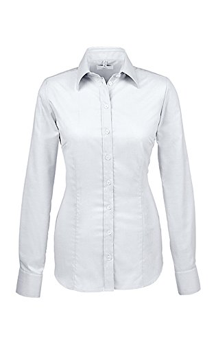 GREIFF Corporate Wear Modern with 37.5 Damen Bluse Langarm Slim Fit Weiß Modell 6519 Größe 40