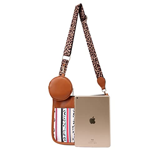 Nabegum Women's Leopard Cheetah Print Leather Crossbody Bag Handbags With Coin Purse(Multicolor Leopard) #TOP6