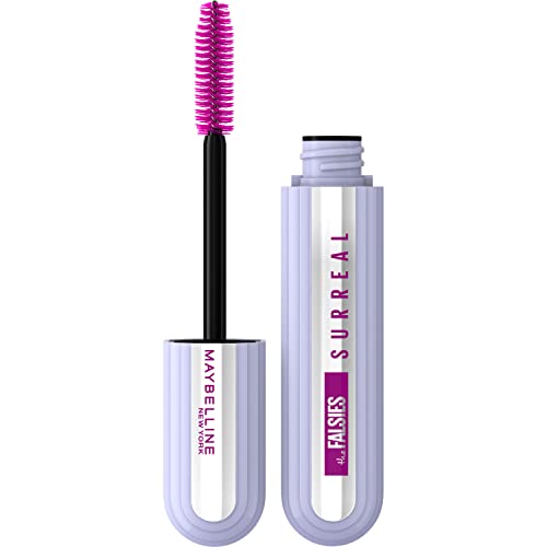 Maybelline The Falsies Surreal Extensions Washable Mascara, Volumizing, Lengthening Mascara Make Up, Brownish Black, 1 Count