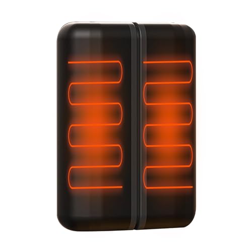 Calentador de manos eléctrico – Calentador de manos de bolsillo recargable de 10 cm, paquete térmico portátil, unidad externa compacta, dispositivo de calentamiento rápido | Calentador magnético de
