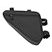 RiToEasysports Bike Triangle Bag Frame Pouch Bike Top Tube Bag Water Zipper Reflective Design with Rainproof Stitching and Quad Hook Straps for Mountain Cycling Accessories