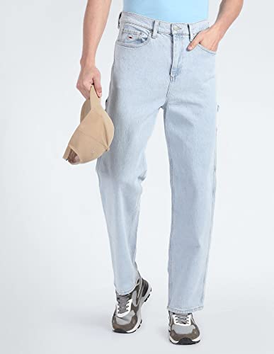 Image of Tommy Hilfiger Men's Mid Rise Regular Fit Jeans