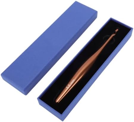 Onythral 5.5mm Crochet Hook, Aluminum Crochet Needle with Ergonomic Non Slip Grip, Polished Tip, Velvet Storage Box, Lightweight for Sweater Scarf Doll Crocheting — view 5