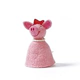 Material Filz mit dekorativer Perlenkette